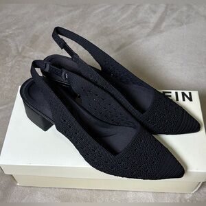 Anne Klein Akgenetta Black Women's Slingback Heels Size 7M